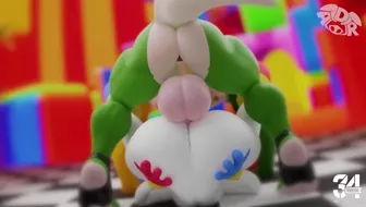 Thick Cock Ring Action: Big Thighs Clamping Down on Pomni's Ass! thumbnail