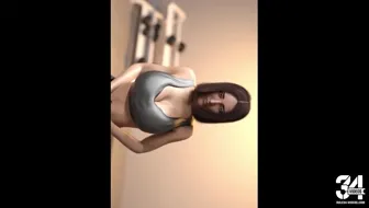 Malditamente linda: Escena NSFW de casa de muñecas Dual Family miniatura