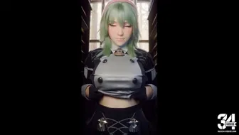 Big Breasts Dropping: Byleth Eisner's Silent Tit Show thumbnail