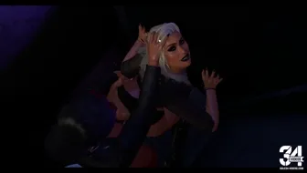 Club Toilet Fuck: Brunette Submissive Gets Straponed Deeply in the Porcelain thumbnail