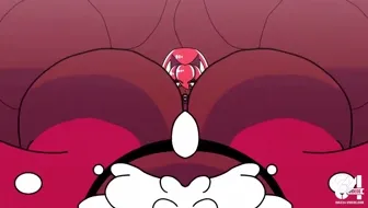 Futanari Cock Vore: Milk Gushing During Intense Belly Stretch! thumbnail