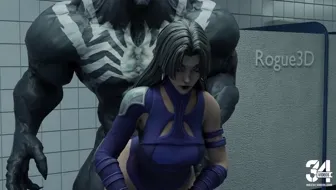 Marvel Rivalry: Psylocke Takes Venom's Big Black Cock Doggy Style 🔥 thumbnail