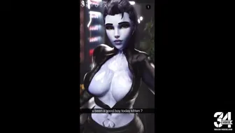 Goddamn Big Breasts! Selfie Cam POV of Widowmaker thumbnail