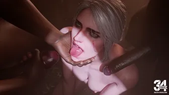 Fucking Ciri: Big Areola Handjobs & Massive Black Cock Action (The Witcher) thumbnail