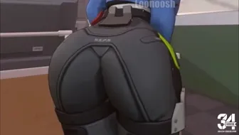 Booty HMV: Watch This Thick Ass Twerk Like Crazy | Loonoosh's Intense Ass Focus thumbnail
