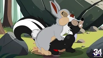 WTF! Disney Rabbit Sex: Thumper Gets Dominated by Flower! thumbnail